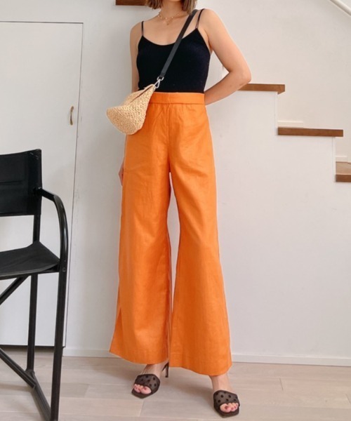 Vicente（ヴィセンテ）の「Standard linen pants（その他パンツ・レディース・パープル/オレンジ・FREE）」の18枚目の写真