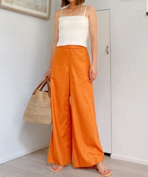 Vicente（ヴィセンテ）の「Standard linen pants（その他パンツ・レディース・パープル/オレンジ・FREE）」の19枚目の写真