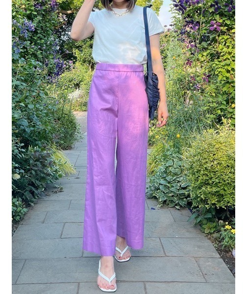 Vicente（ヴィセンテ）の「Standard linen pants（その他パンツ・レディース・パープル/オレンジ・FREE）」の21枚目の写真