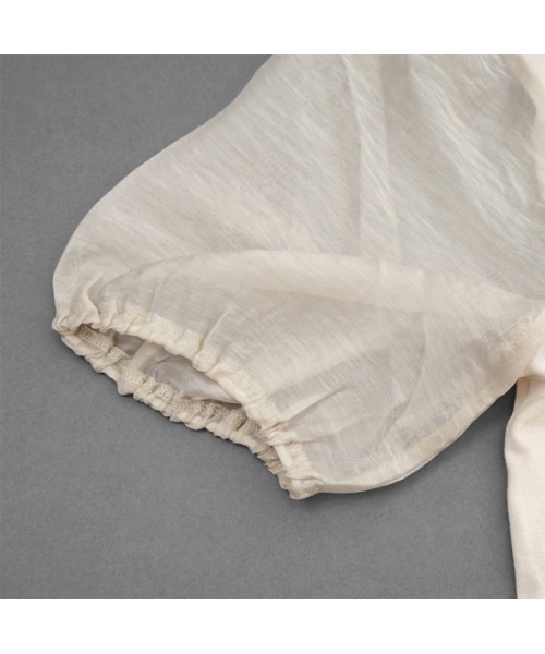 flower（フラワー）の「クリアスリーブティーズ（Tシャツ/カットソー・レディース・ベージュ/アイボリー・FREE）」の12枚目の写真