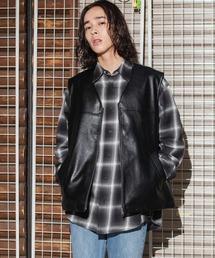WEGO | WEGO/フェイクレザーベスト(ベスト)