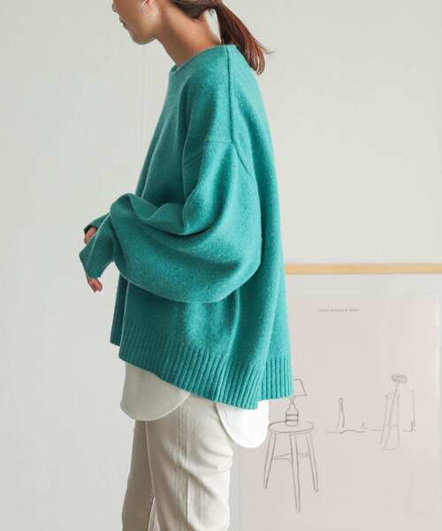 URBAN RESEARCH DOORS（アーバンリサーチドアーズ）の「USAコットンラウンドヘムカットソー（Tシャツ/カットソー・レディース・オフホワイト・MEDIUM）」の6枚目の写真