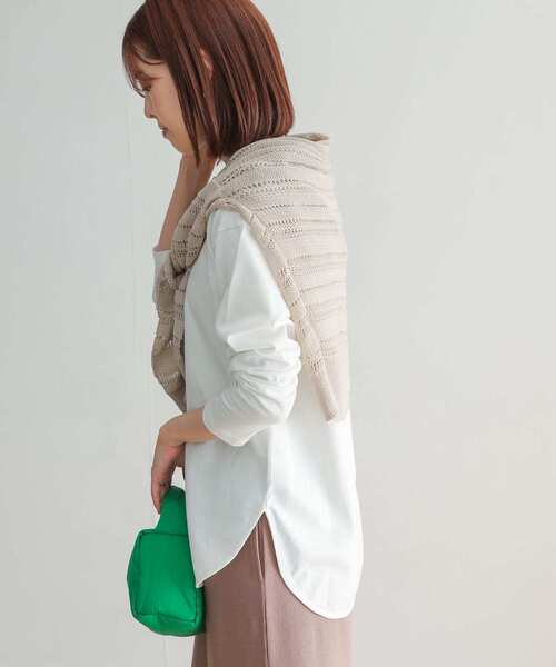 URBAN RESEARCH DOORS（アーバンリサーチドアーズ）の「USAコットンラウンドヘムカットソー（Tシャツ/カットソー・レディース・オフホワイト・MEDIUM）」の13枚目の写真