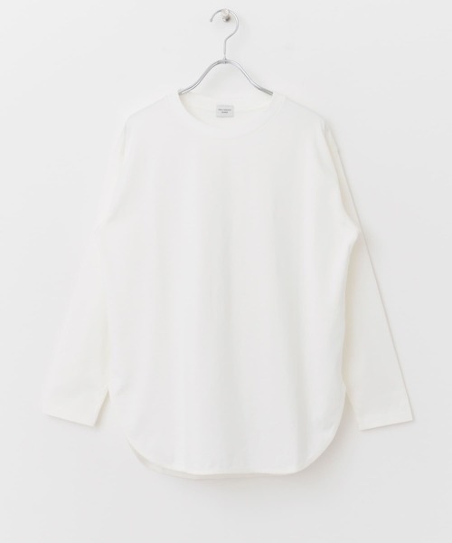 URBAN RESEARCH DOORS（アーバンリサーチドアーズ）の「USAコットンラウンドヘムカットソー（Tシャツ/カットソー・レディース・オフホワイト・MEDIUM）」の21枚目の写真