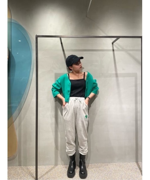 THROW by SLY(スローバイスライ)の「AOR x THROW SW TRACK PT エーオーアール スロー スウェット トラックパンツ(スラックス・レディース・ホワイト系その他2/ダークグリーン・1/0)」の15枚目の写真