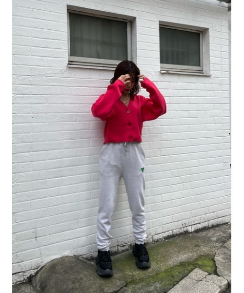 THROW by SLY(スローバイスライ)の「AOR x THROW SW TRACK PT エーオーアール スロー スウェット トラックパンツ(スラックス・レディース・ホワイト系その他2/ダークグリーン・1/0)」の18枚目の写真
