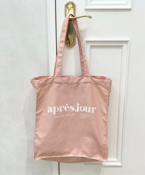 apres jour（アプレジュール）の「ロゴカラートートバッグ【ZOZOTOWN限定アイテム】（トートバッグ・レディース・イエロー/パープル/オレンジ/ブルー/レッド/ピンク/オフホワイト/ブラック/グリーン・ﾌﾘ-）」の8枚目の写真