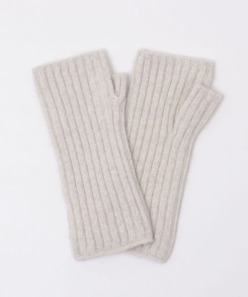 NOLLEY’S（ノーリーズ）の「ウォッシャブルヘアリーニットアームウォーマー（手袋・レディース・ライトグレー/ベージュ/イエロー/ベビーピンク・FREE）」の7枚目の写真