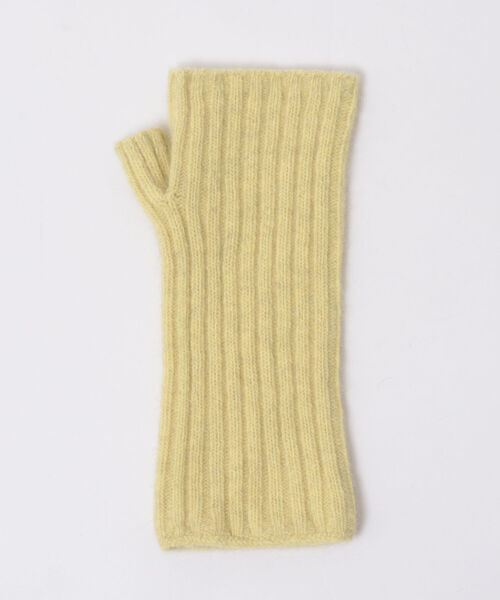 NOLLEY’S（ノーリーズ）の「ウォッシャブルヘアリーニットアームウォーマー（手袋・レディース・ライトグレー/ベージュ/イエロー/ベビーピンク・FREE）」の5枚目の写真