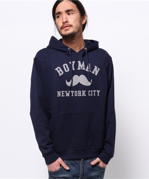 OUTLET(アウトレット)の「【WHO'S WHO gallery】BYプルパーカー裏フリース(その他トップス・メンズ・グレー/ブラック/ネイビー/ホワイト・SMALL/MEDIUM)」の4枚目の写真