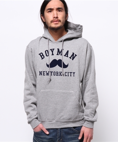 OUTLET(アウトレット)の「【WHO'S WHO gallery】BYプルパーカー裏フリース(その他トップス・メンズ・グレー/ブラック/ネイビー/ホワイト・SMALL/MEDIUM)」の1枚目の写真