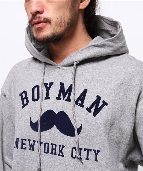 OUTLET(アウトレット)の「【WHO'S WHO gallery】BYプルパーカー裏フリース(その他トップス・メンズ・グレー/ブラック/ネイビー/ホワイト・SMALL/MEDIUM)」の8枚目の写真