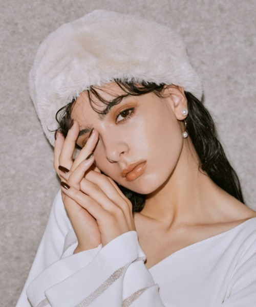 EIMY ISTOIRE（エイミーイストワール）の「エコファートークハット（ハット・レディース・ベージュ/ブラック・FREE）」の12枚目の写真