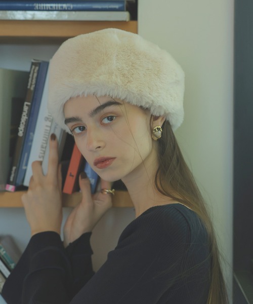 EIMY ISTOIRE（エイミーイストワール）の「エコファートークハット（ハット・レディース・ベージュ/ブラック・FREE）」の11枚目の写真