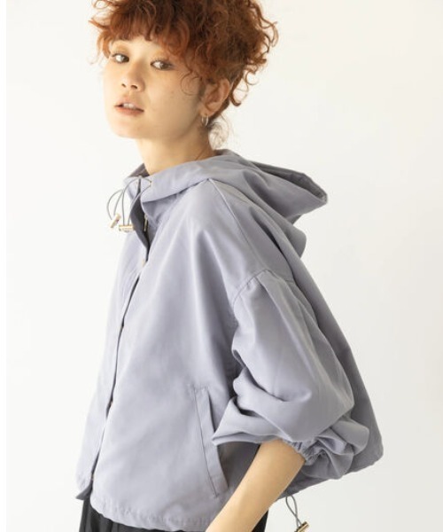 koe（コエ）の「ショート丈マウンテンパーカー＊（マウンテンパーカー・レディース・アイボリー/ラベンダー/ブラック・M）」の3枚目の写真