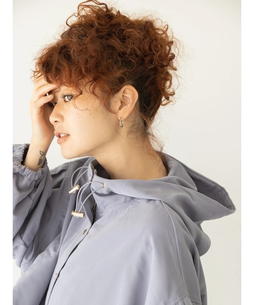 koe（コエ）の「ショート丈マウンテンパーカー＊（マウンテンパーカー・レディース・アイボリー/ラベンダー/ブラック・M）」の16枚目の写真