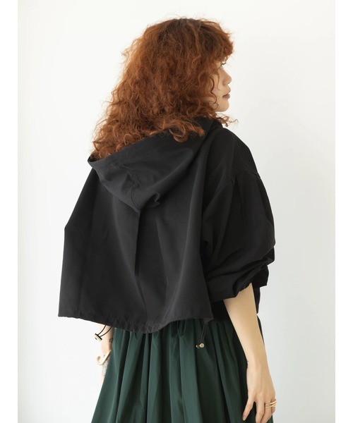 koe（コエ）の「ショート丈マウンテンパーカー＊（マウンテンパーカー・レディース・アイボリー/ラベンダー/ブラック・M）」の5枚目の写真