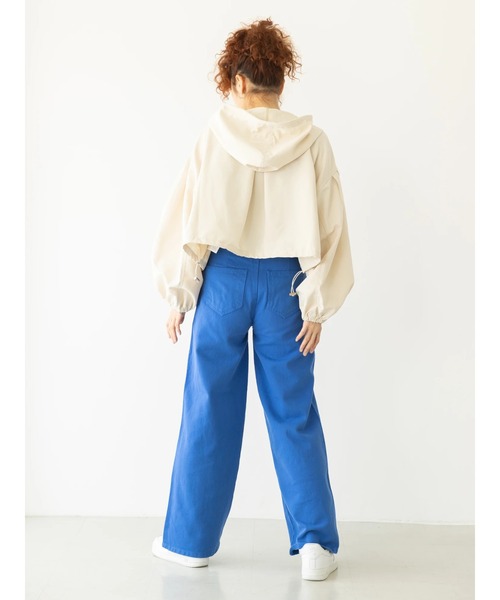 koe（コエ）の「ショート丈マウンテンパーカー＊（マウンテンパーカー・レディース・アイボリー/ラベンダー/ブラック・M）」の22枚目の写真