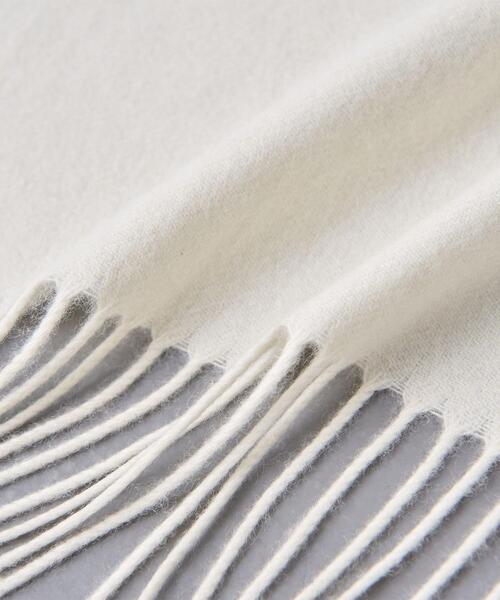 新品　ユナイテッドアローズ　白　ベージュ　リバーシブル　カシミヤ　ストール カシミヤ リバーシブル ストール