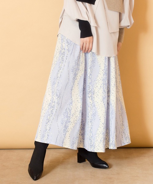 オズモーシス　プリントギャザースカート プリントギャザースカート | 【レディースファッション通販・OSMOSIS