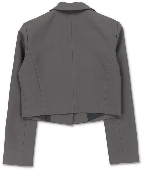 SPINNS（スピンズ）の「【セットアップ対応商品】ショート丈 テーラードジャケット（テーラードジャケット・レディース・ホワイト/ブラック/チャコール・ONESIZE）」の16枚目の写真