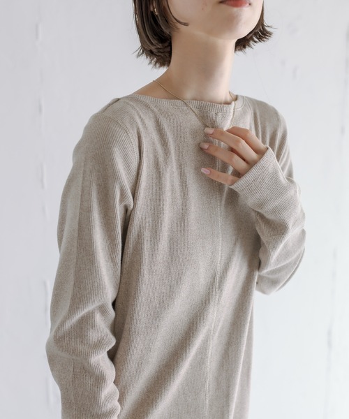 mystic（ミスティック）の「メランジカットワンピース（ワンピース・レディース・グレー/ブラウン/ベージュ・FREE）」の20枚目の写真