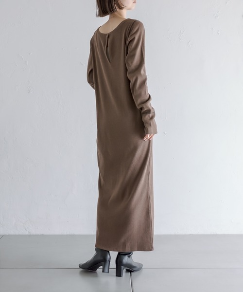 mystic（ミスティック）の「メランジカットワンピース（ワンピース・レディース・グレー/ブラウン/ベージュ・FREE）」の11枚目の写真