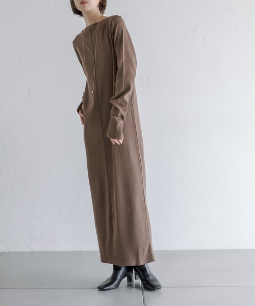 mystic（ミスティック）の「メランジカットワンピース（ワンピース・レディース・グレー/ブラウン/ベージュ・FREE）」の21枚目の写真