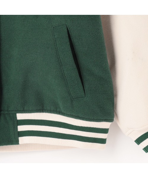 LOVETOXIC（ラブトキシック）の「【2022年10月下旬～11上旬入荷予定】裏キルトスタジャン（スタジャン・キッズ・ブラック/ネイビー/グリーン・M(140cm)/M:150cm/L(160cm)）」の11枚目の写真