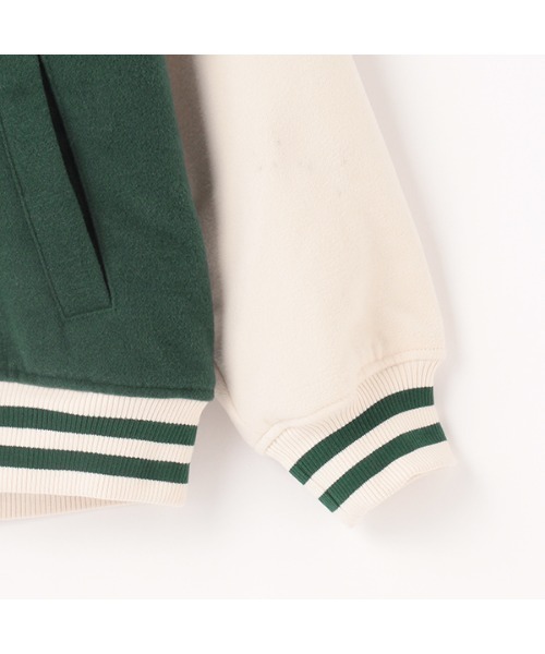 LOVETOXIC（ラブトキシック）の「【2022年10月下旬～11上旬入荷予定】裏キルトスタジャン（スタジャン・キッズ・ブラック/ネイビー/グリーン・M(140cm)/M:150cm/L(160cm)）」の7枚目の写真