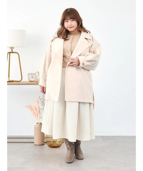 SLURR（スラ―）の「[大きいサイズ]ポンチョコート（その他アウター・レディース・その他8/ベージュ・L）」の10枚目の写真