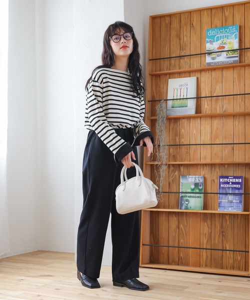 ウエストギャザーストレートパンツ（その他パンツ）｜Isn't She?（イズントシー）