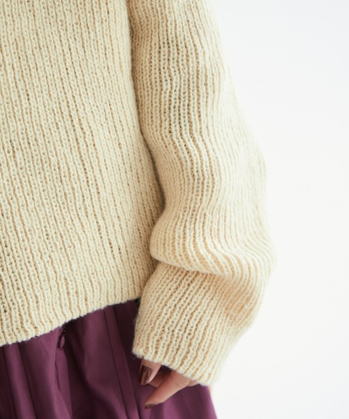 ECRIRE（エクリール）の「オーバーニット（ニット/セーター・レディース・ベージュ/ブルー・M/L）」の13枚目の写真