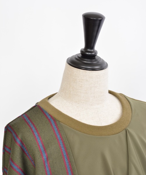 gomme（ゴム）の「30/10裏毛　フロントドレープT（Tシャツ/カットソー・レディース・チャコールグレー/ブラック/カーキ・MEDIUM）」の6枚目の写真