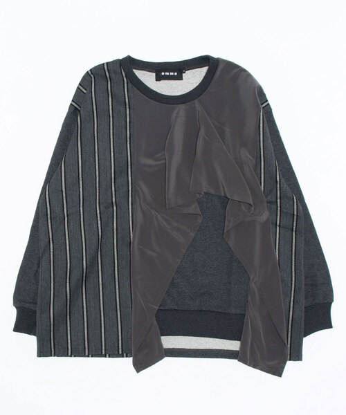 gomme（ゴム）の「30/10裏毛　フロントドレープT（Tシャツ/カットソー・レディース・チャコールグレー/ブラック/カーキ・MEDIUM）」の20枚目の写真