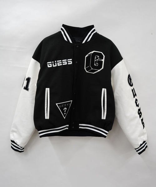 old guess ゲス　ジャケット　スタジャン Guess（ゲス）の「GUESS/ゲス/別注ワッペンロゴスタジャン