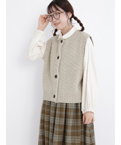 Samansa Mos2（サマンサ モスモス）の「巾着ポーチ付だてめがね（ネックレス・レディース・ブラウン/ベージュ・ﾌﾘ-）」の8枚目の写真