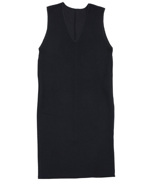 2022 AW VネックキルティングロングベストOP（ワンピース）｜select