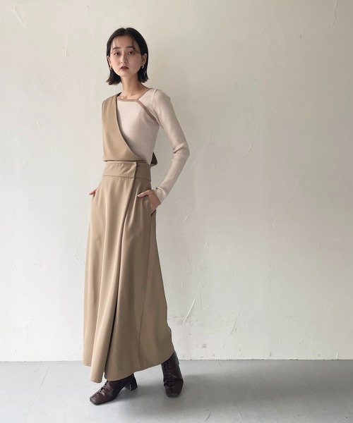 CLEIO(クレイオ)の「【CLEIO】カットアウトリブニット(ニット/セーター・レディース・ライトグリーン/アイボリー/ベージュ・FREE)」の21枚目の写真