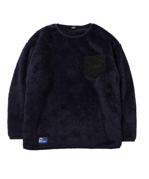 PEN FIELD（ペンフィールド）の「【Penfield】ボア・コーデュロイポケ付きプルオーバー（スウェット・キッズ・ブラウン/ネイビー/オフホワイト/カーキ・140cm/160cm/170cm/150cm）」の5枚目の写真