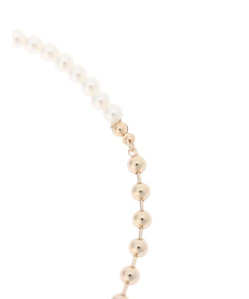AMERICAN HOLIC（アメリカンホリック）の「パール&ボールチェーンマンテルネックレス（ネックレス・レディース・ホワイト・FREE）」の4枚目の写真