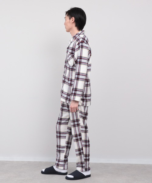 ふわもこ（フワモコ）の「【ふわもこプレミアム】チェック柄シャツ