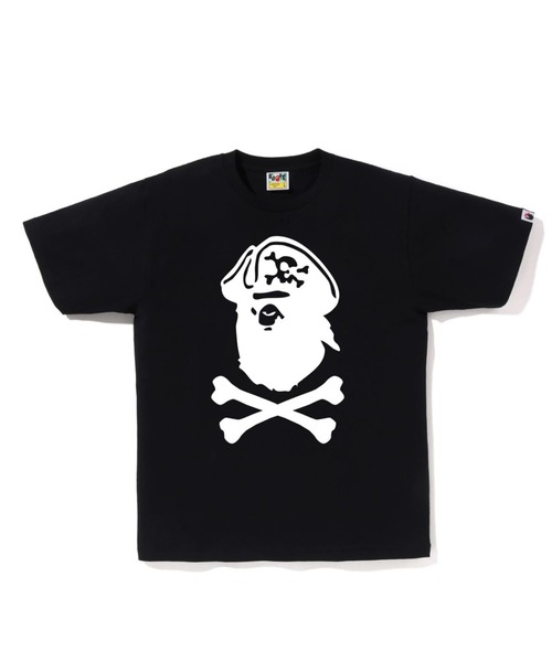 A BATHING APE(アベイシングエイプ)の「CAPTAIN APE CROSSBONE TEE M(Tシャツ/カットソー・メンズ・イエロー/ブラック/ホワイト/ネイビー・SMALL/XX-LARGE/LARGE/X-LARGE/MEDIUM)」の2枚目の写真