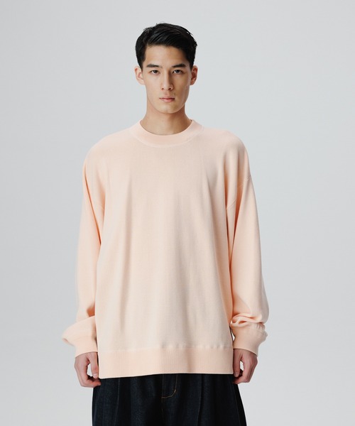 ADAM ET ROPE'（アダムエロペ）の「リサイクルコットンニットプルオーバー（ニット/セーター・メンズ・ブラック/レッド/オレンジ系その他・M/L）」の17枚目の写真