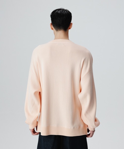 ADAM ET ROPE'（アダムエロペ）の「リサイクルコットンニットプルオーバー（ニット/セーター・メンズ・ブラック/レッド/オレンジ系その他・M/L）」の19枚目の写真