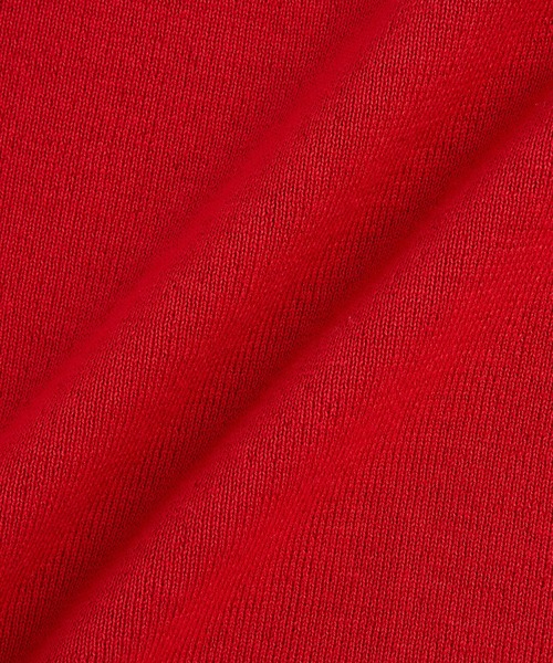 ADAM ET ROPE'（アダムエロペ）の「リサイクルコットンニットプルオーバー（ニット/セーター・メンズ・ブラック/レッド/オレンジ系その他・M/L）」の6枚目の写真