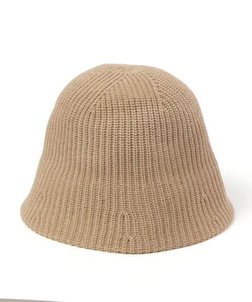 studio CLIP(スタディオクリップ)の「コットンニットハット(ハット・レディース・ライトグレー/キャメル/ブラック・FREE)」の1枚目の写真