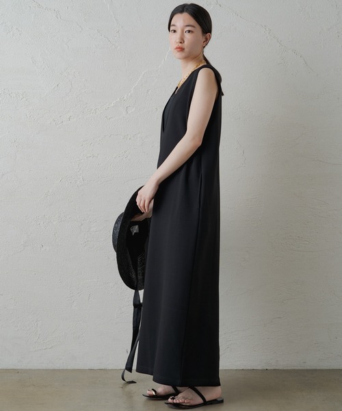 【新品タグ付】ラウンジドレス ノースリカットワンピース ブラック Loungedress】ノースリカットワンピース｜パルグループ