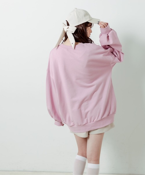 OLIVE des OLIVE（オリーブデオリーブ）の「刺繍入りバックリボンキャップ　1031150010（キャップ・レディース・ブラック/オフホワイト・FREE）」の13枚目の写真