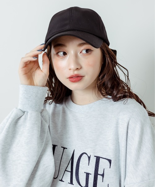 OLIVE des OLIVE（オリーブデオリーブ）の「刺繍入りバックリボンキャップ　1031150010（キャップ・レディース・ブラック/オフホワイト・FREE）」の19枚目の写真